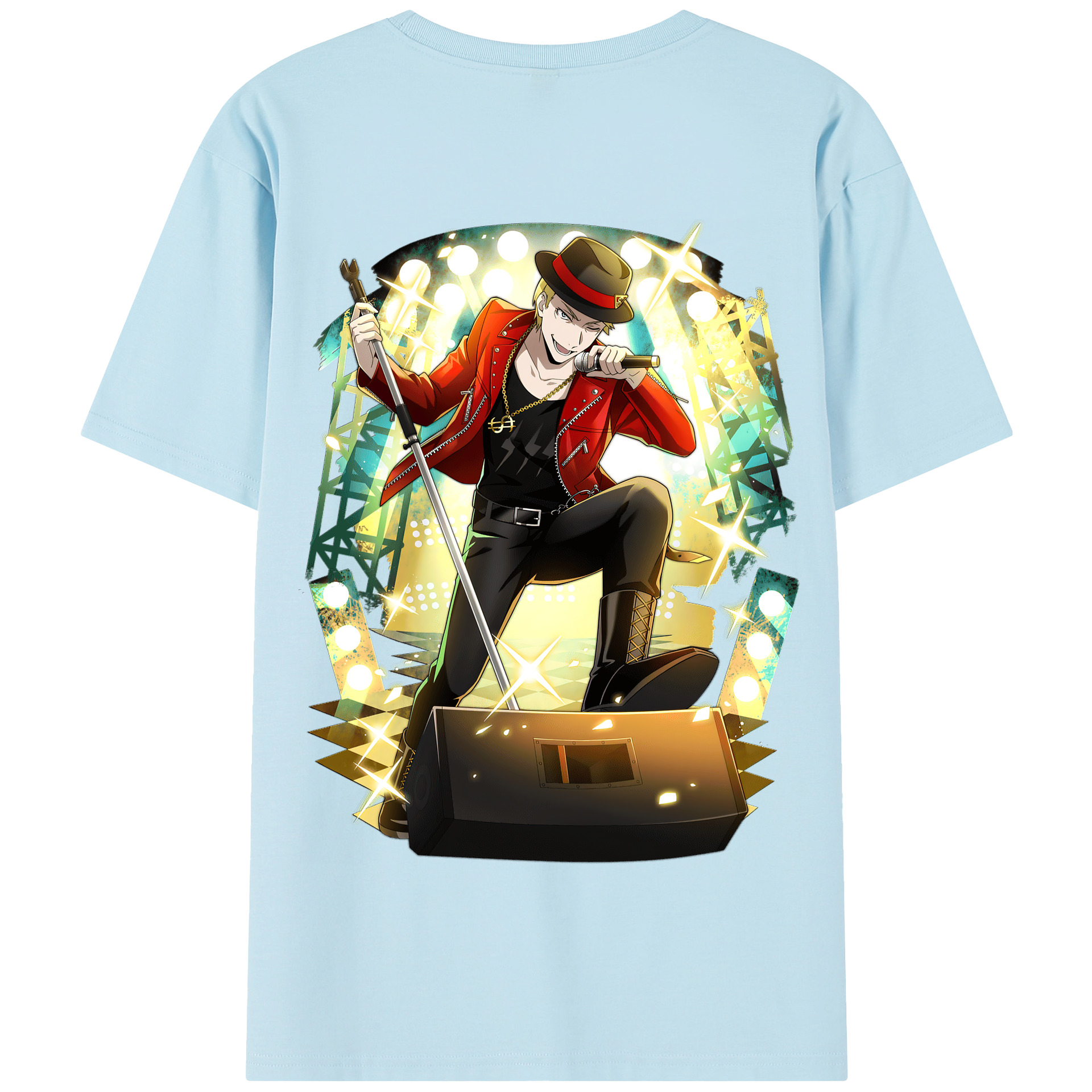 （画像用） 文豪ストレイドッグス Bungo Stray Dogs 綿100％半袖Tシャツ（背面プリント）